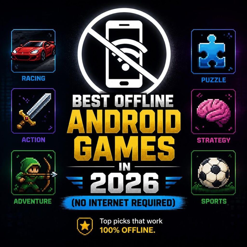 Best Offline Android Games in 2026 No Internet Required