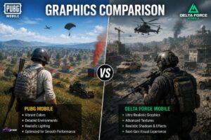 PUBG Mobile vs Delta Force Mobile graphics comparison