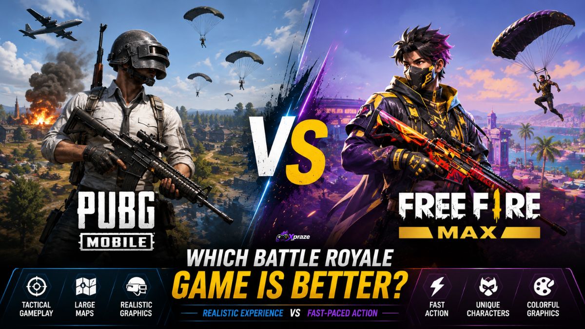 PUBG Mobile vs Free Fire MAX comparison