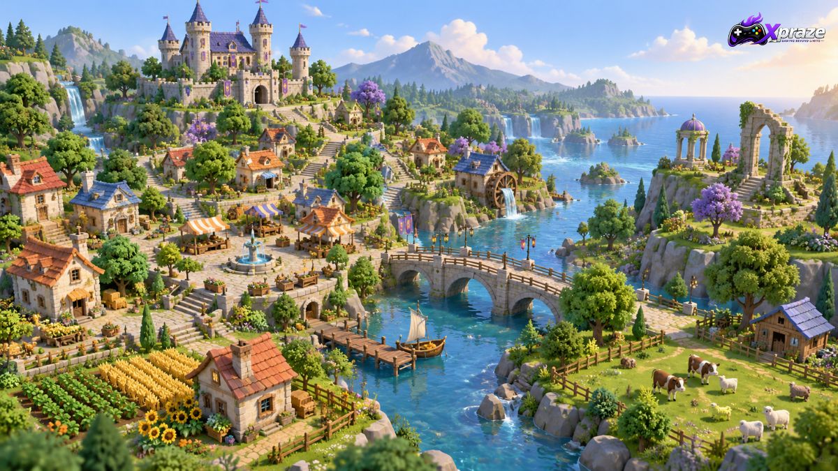 Creative city and base-building game on Android