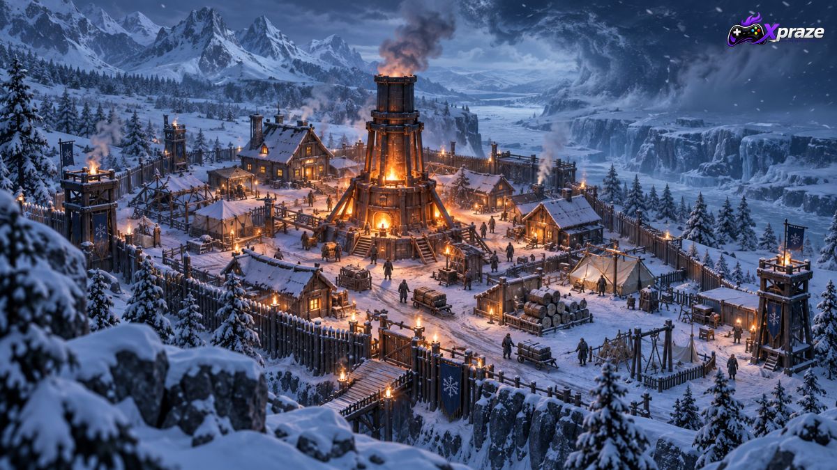 Frozen survival base-building game on Android
